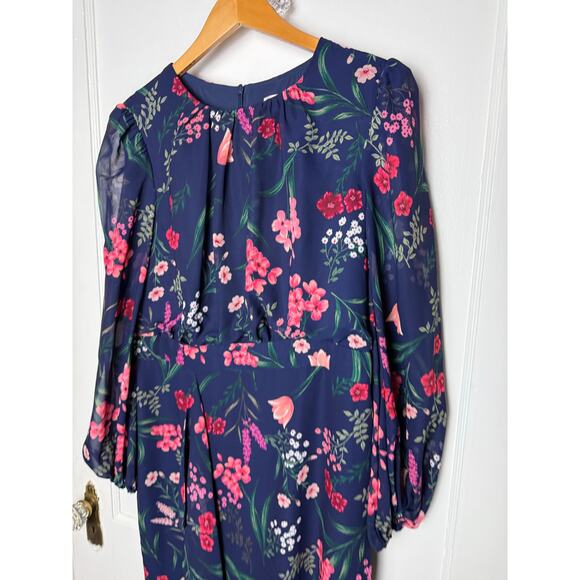 Eliza J Navy Floral Maxi Dress - Picture 3 of 12